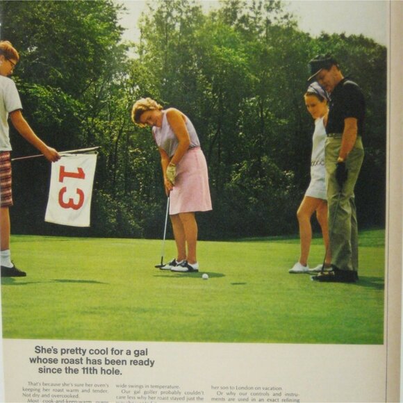 Vintage ITT Golf Advertisement Print 1967 International Telephone - Picture 2 of 2